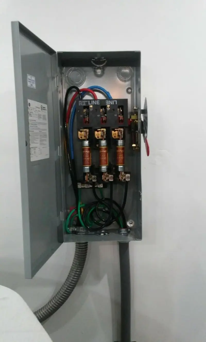 Three-phase disconnect switch installed for Electrical Wiring & Rewiring in Monmouth